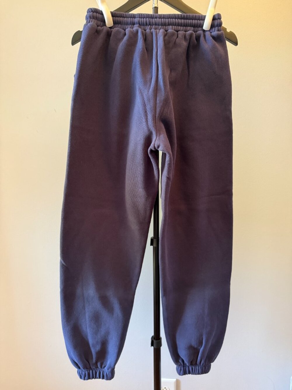 White Fox Navy Sweatpants | Cozy Lounge Joggers Size Medium - Picture 3 of 3